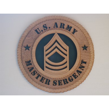US Army Master Sergeant Plaque