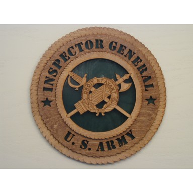 US Army Inspector General Plaque