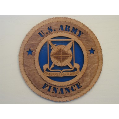 US Army Finance Plaque