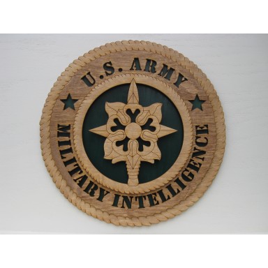 US Army Military Intelligence Plaque