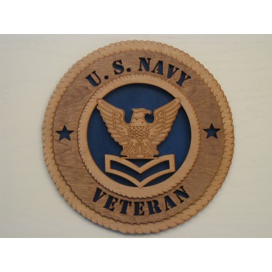 US Navy Veteran PO 2nd Class Plaque