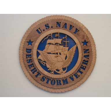 US Navy Veteran Desert Storm Plaque