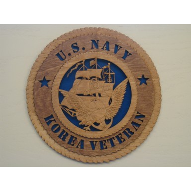 US Navy Veteran Korea Plaque