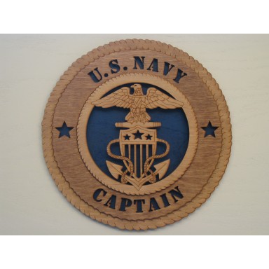 US Navy Captain Plaque