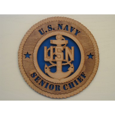 US Navy Senior Chief Plaque