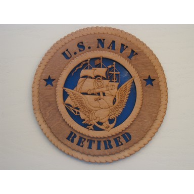 US Navy Retired Plaque