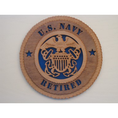 US Navy Retired Officer Plaque