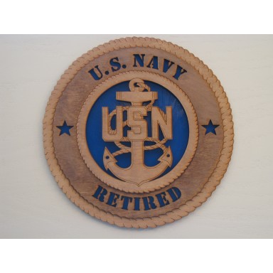 US Navy Retired Chief Plaque