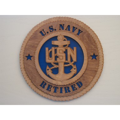 US Navy Retired Senior Chief Plaque