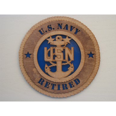 US Navy Retired Master Chief Plaque