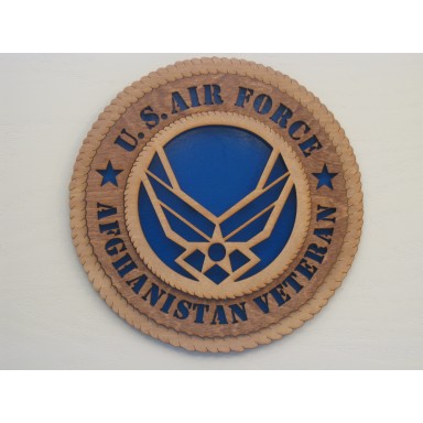 US Air Force Veteran Afghanistan Plaque