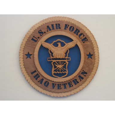 US Air Force Veteran Iraq Plaque