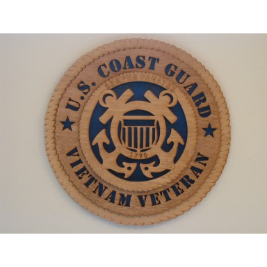 US Coast Guard Veteran Vietnam Plaque