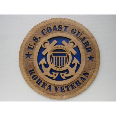 US Coast Guard Veteran Korea Plaque