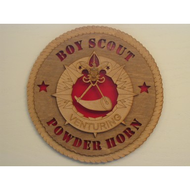 Boy Scout Powder Horn Plaque