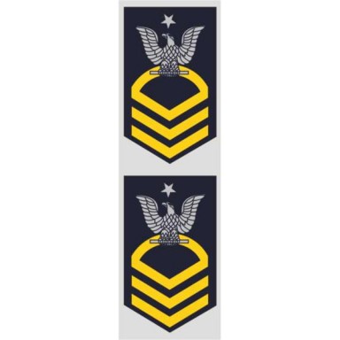 Navy Rank E-8 Senior Chief Decal