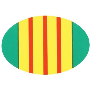 Vietnam Veteran Ribbon Oval Sticker