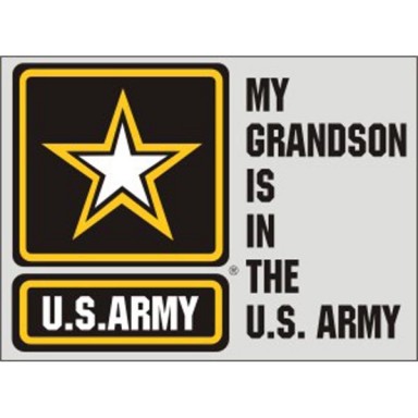 My Grandson is in the Army Decal