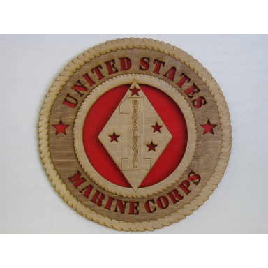 United States Marine Corps Veteran 1st Division Guadalcanal Plaque