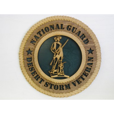 National Guard Veteran Desert Storm Plaque