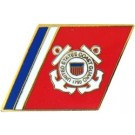 USCG Racing Stripes Small Hat Pin
