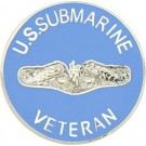USN Submarine Vet Small Hat Pin