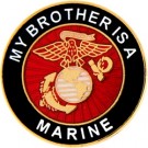 USMC Brother Small Hat Pin