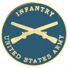 USA Infantry Small Hat Pin