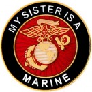 USMC Sister Small Hat Pin