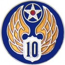 USA 10th Air Force Small Hat Pin
