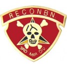 USMC 3rd Recon Bn Small Hat Pin
