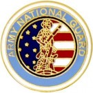 USA National Guard Small Hat Pin
