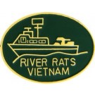 USN VN River Rats Small Hat Pin