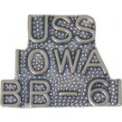 USN USS Iowa Small Hat Pin