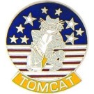 USN Tom Cat Small Hat Pin