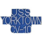USN USS Yorktown Small Hat Pin