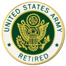 USA Retired Small Hat Pin