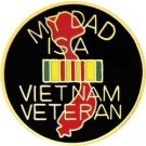 VN Vet My Dad Small Hat Pin