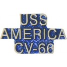 USN USS America Small Hat Pin