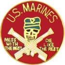 USMC Mess w/the Best Small Hat Pin