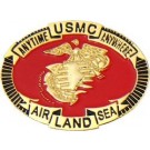 USMC Air Land Sea Small Hat Pin