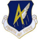 USAF 4th Air Force Small Hat Pin