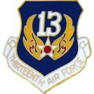 USAF 13th Air Force Small Hat Pin