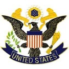USA US Seal Large Hat Pin