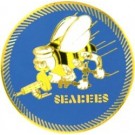 USN Seabees Large Hat Pin