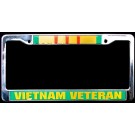 Vietnam Veteran with Ribbon License Plate Frame
