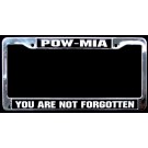 POW-MIA You Are Not Forgotten License Plate Frame