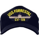 USS Forrestal CV-59 Cap
