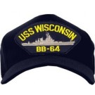 USS Wisconsin BB-64 Cap
