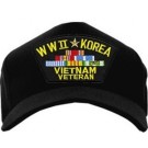 WWII Korea Vietnam Veteran Cap